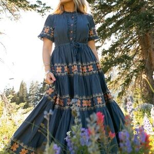 Ivy City Capri Navy Maxi Dress